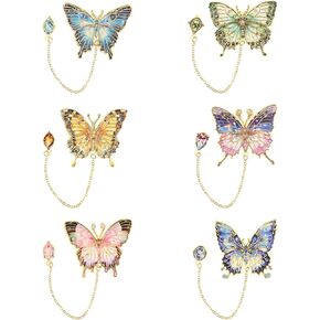 4 PCS Metal Bookmarks - Blue and Purple Fans Green Butterfly Bookmark