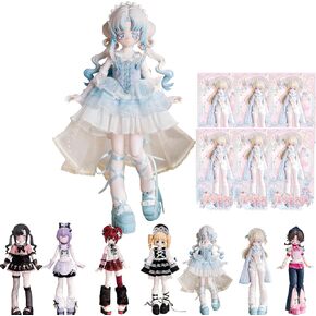 1/6 BJD Dolls Blind Box,Kawaii BJD Dolls Candy Pocket Series-Cute Girl Blind Box Ball Jointed Doll Collectable Action Figure Posable Dress Up Doll for Girls Gift Toys