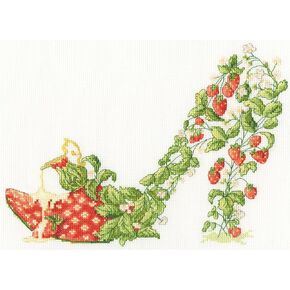 Bothy Threads - Strawberries and Cream Counted Cross Stitch Kit
