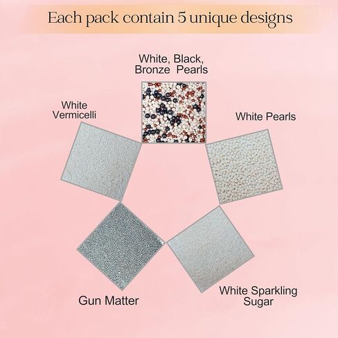 Confect Edible Sprinkles | Navy Blue & Teal Dragees, Green & White Jimmies, Bright Blue Sparkling Sugar | Baking Toppings & Decorations | Sprinkle for Cake & Cupcake Decorating – Vegan, Gluten-Free, Nut-Free, Soy-Free, Dairy-Free, Palm Oil-Free-5 Oz in Kuwait