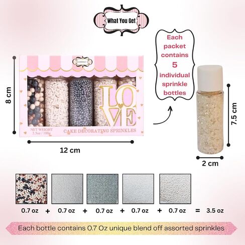 Confect Edible Sprinkles | Navy Blue & Teal Dragees, Green & White Jimmies, Bright Blue Sparkling Sugar | Baking Toppings & Decorations | Sprinkle for Cake & Cupcake Decorating – Vegan, Gluten-Free, Nut-Free, Soy-Free, Dairy-Free, Palm Oil-Free-5 Oz in Kuwait