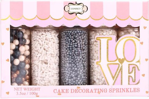 Confect Edible Sprinkles | Navy Blue & Teal Dragees, Green & White Jimmies, Bright Blue Sparkling Sugar | Baking Toppings & Decorations | Sprinkle for Cake & Cupcake Decorating – Vegan, Gluten-Free, Nut-Free, Soy-Free, Dairy-Free, Palm Oil-Free-5 Oz in Kuwait