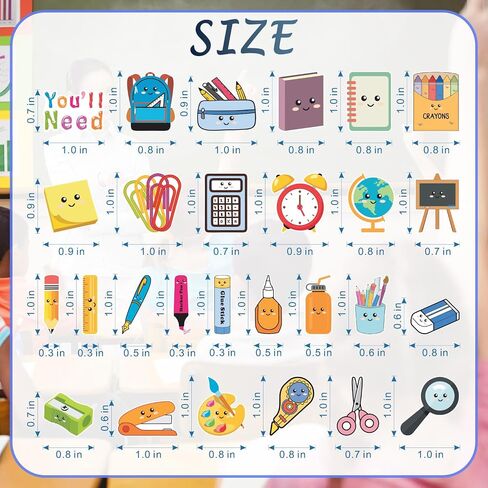 Classroom Teacher Management Magnet - 27PCS You'll Need Elementary Must Haves Teaching Tool, Large Size What You Will Need Magnetic Back to School Supplies for Blackboard Whiteboard Decoration in Saudi Arabia