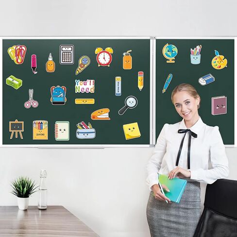Classroom Teacher Management Magnet - 27PCS You'll Need Elementary Must Haves Teaching Tool, Large Size What You Will Need Magnetic Back to School Supplies for Blackboard Whiteboard Decoration in Saudi Arabia