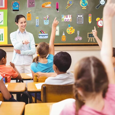 Classroom Teacher Management Magnet - 27PCS You'll Need Elementary Must Haves Teaching Tool, Large Size What You Will Need Magnetic Back to School Supplies for Blackboard Whiteboard Decoration in Saudi Arabia