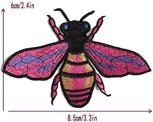 Quite a lot Bees/Ladybug/Bumblebee Insect Animal Embroidery Patches Iron On Patches for DIY Clothes Jeans Pants T-Shirts Patch Clothing Decoration in Saudi Arabia
