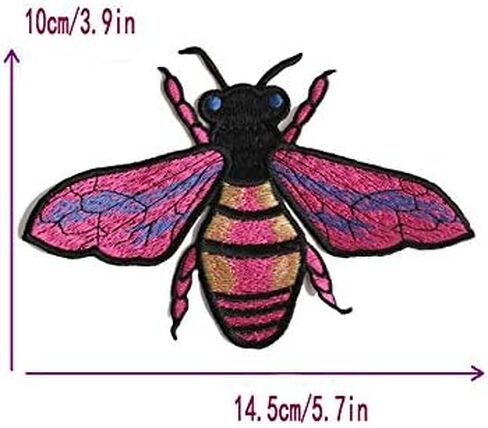 Quite a lot Bees/Ladybug/Bumblebee Insect Animal Embroidery Patches Iron On Patches for DIY Clothes Jeans Pants T-Shirts Patch Clothing Decoration in Saudi Arabia