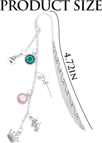 Fantasy Bookmark Gifts for Girls - Charm Metal Book Marks for Women Cute Unique Aesthetic Page Makers for Reading Lovers Novel Fans Readers Bookish Students Teachers Birthday School Office in Saudi Arabia