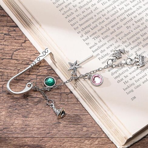 Fantasy Bookmark Gifts for Girls - Charm Metal Book Marks for Women Cute Unique Aesthetic Page Makers for Reading Lovers Novel Fans Readers Bookish Students Teachers Birthday School Office in Saudi Arabia