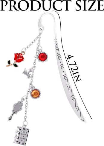 Fantasy Bookmark Gifts for Girls - Charm Metal Book Marks for Women Cute Unique Aesthetic Page Makers for Reading Lovers Novel Fans Readers Bookish Students Teachers Birthday School Office in Saudi Arabia