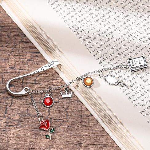 Fantasy Bookmark Gifts for Girls - Charm Metal Book Marks for Women Cute Unique Aesthetic Page Makers for Reading Lovers Novel Fans Readers Bookish Students Teachers Birthday School Office in Saudi Arabia