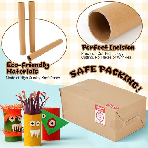 Honoson 20 Pack 1.5 x 16 Inches Cardboard Tube for Craft Large Paper Craft Round Tubes Brown DIY Empty Toilet Paper Roll Bulk for Crafts Cardboard Tube Supplies Kraft Strong Pressure Resistant in Saudi Arabia