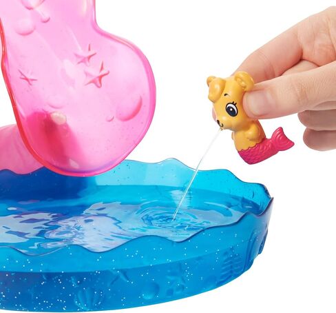 Barbie Dreamtopia Chelsea Water Lagoon Playset with Chelsea Doll (6 in Blonde), 2 Pets, Slide, Pool & Swing, Gift for 3 to 7 Year Olds in Saudi Arabia
