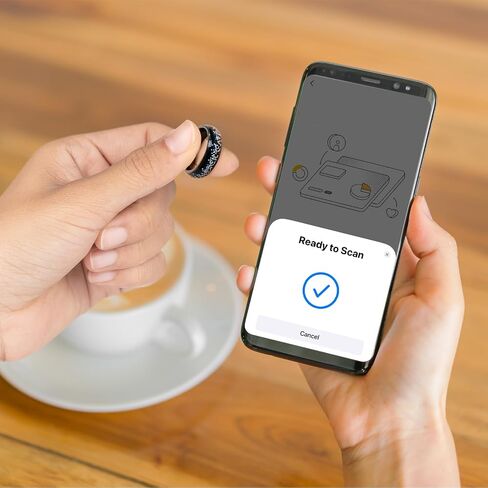 Crypto Cold Storage Wallet Ring & Necklace, Secure Chip Cold Wallet, Encrypted Storage, Waterproof Zirconium Wearable for Multiple Currencies Such as Bitcoin, Ethereum, Etc in Saudi Arabia