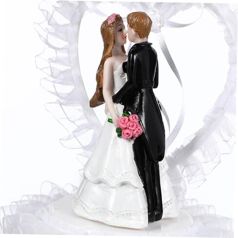 5.5 IN Wedding Cake Toppers Bride and Groom Dancing Figurines Cake Topper Wedding Decorations for Engagement Party Couple Figurines Craft Desk Decoration in Saudi Arabia