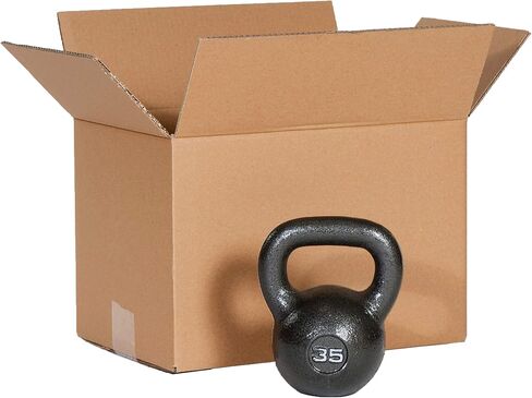 PackageZoom 18 × 14 × 12 بوصة صناديق متحركة متوسطة الحجم، صناديق شحن قوية، 10 عبوات، كرافت/بني (PZ-BX-00-PK) in Kuwait