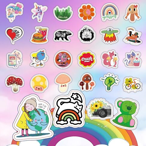 300pcs Random Cute Stickers for Kids, Water Bottle Stickers for Adults, Waterproof Sticker Bulk Decals Pack for Teens, Boys, Girls, Teachers in Saudi Arabia