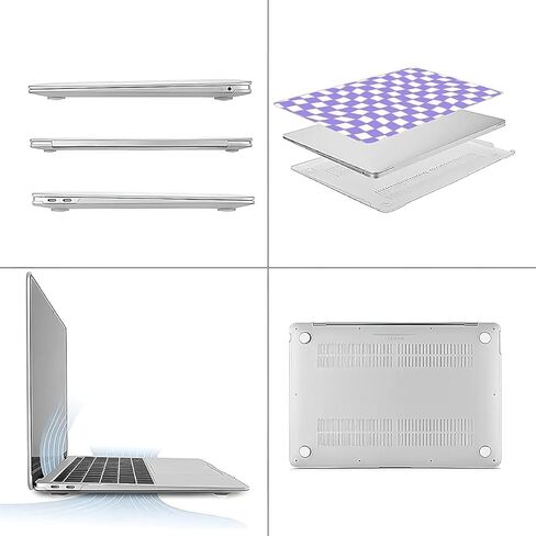 SEized Compatible with MacBook Air 15.3 inch Case 2023 Release M2 A2941,Happy Colorful Checkerboard Hard Plastic Shell Cover Case in Kuwait