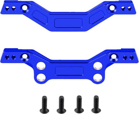 Alloy Front and Rear Shock Tower Damper Plate Set for Arrma 1/18 Granite Grom 1/16 Mojave Grom 1/14 Mojave Grom Mega 380 Upgrade Parts (Blue) in Saudi Arabia