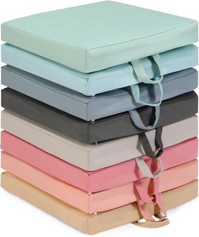 Huwena 8 Pcs Floor Cushions Classroom Floor Seating Cushion 14 Inch Flexible Cushion with Handles Preschool Chairs for Home School Classroom Daycare Nursery (Stylish Color,Square) in Saudi Arabia