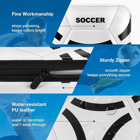 Soccer Card Binder, 2024-2025 Soccer Trading Cards Binder with Wristband, 440 Double Sided Pockets Sleeves PU Card Albums Fit for Sports Cards for Collectors Boys and Girls Fans Gift in Saudi Arabia