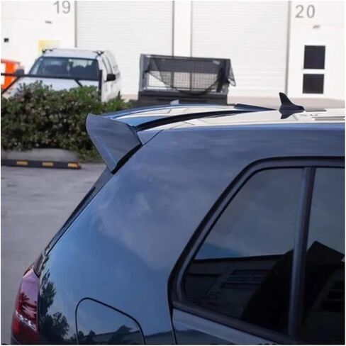 متوافق مع VW Golf 7/7.5 MK7 MK7 FaceLift GTI GTD R 2013-2020 Robot Robot Roof Swevering Wing Wing Trunk Lip Cap in Kuwait