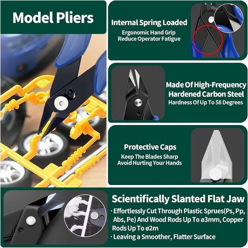 Waltool 25PCS الأدوات النموذجية الأساسية للمبتدئين ، مجموعة مجموعة Gundam Modeler لإصلاح وتثبيت بناء النماذج in Saudi Arabia