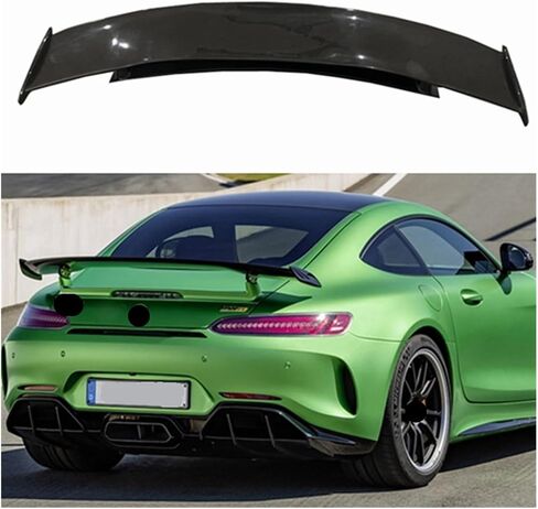 Compatible for Mercedes-Benz AMG GT GTC GTS GTR PRO 2019 2020 2021 2022 REAL CARBON FIBER REAR WING TRUNK LIP SPOILER(Real carbon fiber1) in Saudi Arabia