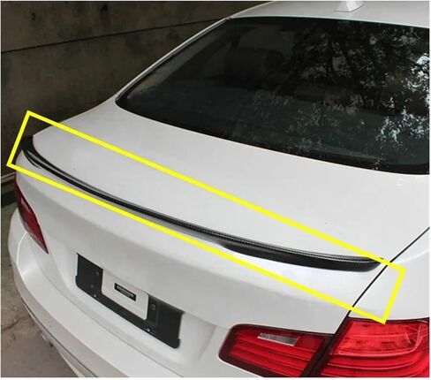Car Rear Trunk Spoiler Body Decorative Cover Compatible for BMW F30 M4 Carbon Fiber Sedan Racing Sport Vehicle Exterior Accessories Fit in Saudi Arabia