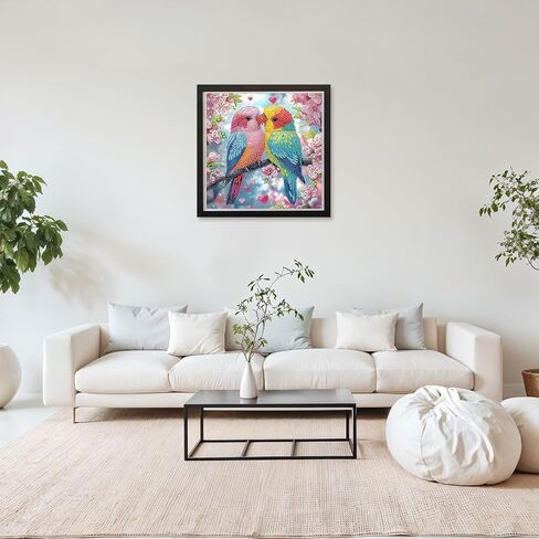 MAXBYE Bird Diamonds Panting Kits for Adults, 5D Special Shape Diamond Art Kits, DIY Animal Diamond Art Painting Kits for Beginners, Crystal Rhinestones Gem Art for Home Wall Decor 12x12inch in Saudi Arabia
