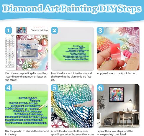 MAXBYE Bird Diamonds Panting Kits for Adults, 5D Special Shape Diamond Art Kits, DIY Animal Diamond Art Painting Kits for Beginners, Crystal Rhinestones Gem Art for Home Wall Decor 12x12inch in Saudi Arabia