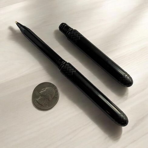 The USA Made Pocket Pen – 3 Pack with metal clips – compact, affordable, lightweight, EDC black ink ballpoint pen – mini pen that is waterproof and floats – carries small, writes big (Black) in Saudi Arabia