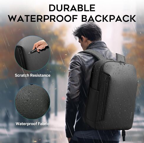 BANGE Durable Business Smart Backpack for Men and Women，can holds 15.6 Inches Laptop Backpack, Waterproof Commute Work Travel Backpack, Flight Carry-On (black) in Saudi Arabia