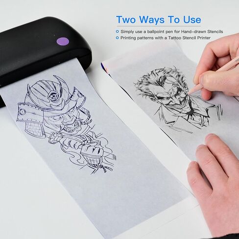ورق نقل الوشم Pro Tattoo لـ Mini Tattoo Stency Praint Thermal Stencil Paper 35 Sheets متوافقة مع لوازم Tattoo Printer & Tattoo in Saudi Arabia