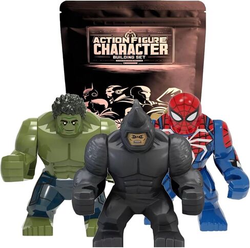 VENQM vs Spider Man 3 Inches Tall Large Action Figure Toy Playset - 2pcs | Compatible with Major Building Block Brands | Great Gift for Kids Toddler Preschool in Kuwait