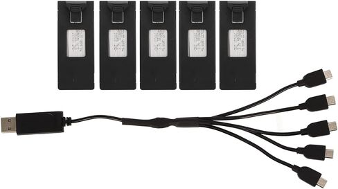 5 PCS RC Prate Battery Prategle ، 3.7V 1800MAH LI ION BATTERY لـ E88 E88PRO LSE525 E525 PRO in Kuwait