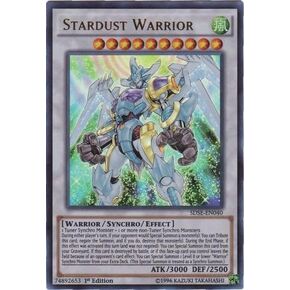 YU-GI-OH! - Stardust Warrior (SDSE-EN040) - Structure Deck: Synchron Extreme - 1st Edition - Ultra Rare
