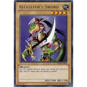 Yu-Gi-Oh! - Alligator's Sword (TU08-EN006) - Turbo Pack 8 - Unlimited Edition - Rare