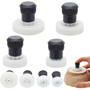 INFUNLY 4pcs Different Sizes Clay Finishing Tools Professional Ceramic Clay Pottery Finishing Tool Set for Pottery Enthusiasts Clay Throwing Trimming Spinner Tool Practical Pottery Wheel Trimmer Tool