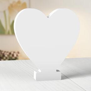 8 Inch White Wood Letters Unfinished Wood Letters for Wall Decor Decorative Standing Letters White Block Letters for Wall Decoration for Craft Home Party Projects (C)