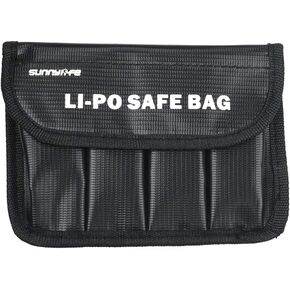 Cam Design Explosion Proof LiPo Li-Po Battery Bag for DJI OSMO/OSMO Mobile/OSMO+/OSMO RAW and PRO with Storage Case Pouch - for Charging and Transport - up to 4 Batteries