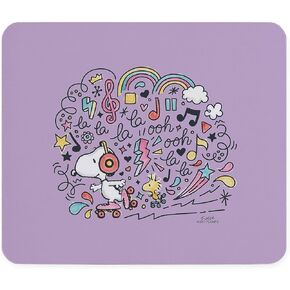 CafePress Snoopy Skating to Music Mousepad Non-Slip Rubber Gaming Mousepad