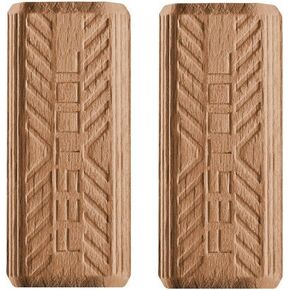 Festool 494873 Domino Tenon, Sipo Mahogany For Outdoor Use, 10 X 24 X 50mm, 85-Pack