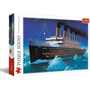 Trefl Titanic 1000 Piece Jigsaw Puzzle Red 27"x19" Print, DIY Puzzle, Creative Fun, Classic Puzzle for Adults and Children from 12 Years Old