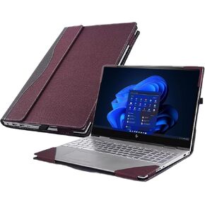 for HP Elitebook 640 G9 14 Inch Laptop Case Elitebook 640 G10 Laptop Case Laptop Bag Protector PU Leather Case with Pen Holder Accessories (Dark Blue)
