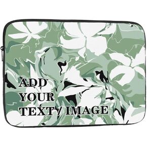 Custom Laptop Case 13 14 15.6 Inch Personalized with Photo Text Business Briefcase Protective Computer Laptop Books Ipad (15INCH)