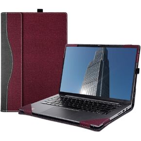 Laptop Cover Case for Lenovo IdeaPad Slim 3 14AHP10 /14IRH10 & for Lenovo IdeaPad Slim 5 14AHP10 /14IRH10 Sleeve,PU Leather Bag Notebook PC Protective Shell with Pen Holder (Navy Blue)