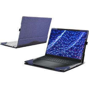 Laptop Case for DELL New Latitude 5530 5520 Business Laptop 2-in-1 Laptop Case Latitude 5540 5550 Laptop Bag, 15.6" PU Leather Inner Pocket Cover (Dark Gray)