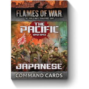 Battlefront Miniatures Flames of War Mid War Pacific Japanese Command Cards