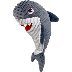 KONG Cuteseas Rufflez Soft Ridged Plush Dog Toy (Shark)